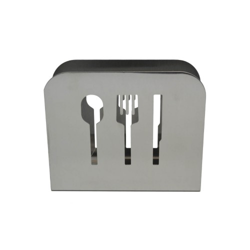 Χαρτοπετσετοθήκη Inox Με Σχέδιο Μαχαιροπίρουνα Ankor 812479