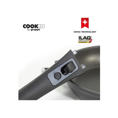 Αντικολλητικό Τηγάνι 28 cm Με Αποσπώμενη Χειρολαβή Cookin By Gruppe KSJP28