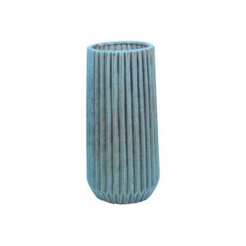 Διακοσμητικό Βάζο Κεραμικό Πετρόλ ‘‘Αθηνά’’ h25x10cm Lalos Dream House 1815