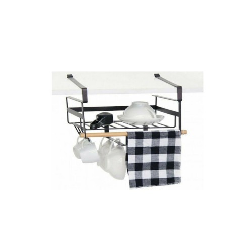Μεταλλικό Κρεμαστό Καλάθι Και Κρεμάστρα-Βάση Οργάνωσης Κουζίνας Lalos Dream House 3692