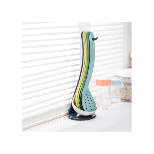 Πλασικό Σετ 5 Εργαλείων Μαγειρικής Με Βάση Κρέμασης Lalos Dream House 5189 