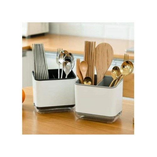 Πλαστική Βάση Οργάνωσης Εργαλείων Κουζίνας Ασπρόμαυρη Lalos Dream House 5717