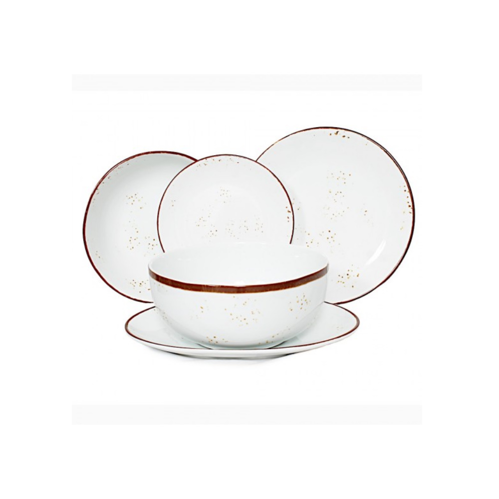 Πιάτο Βαθύ Πορσελάνης 23.5cm Sahara Dot X.M.CASA 0751673